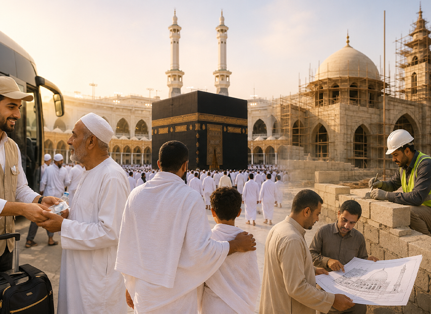 خدمات الحج والعمرة وبناء المساجد